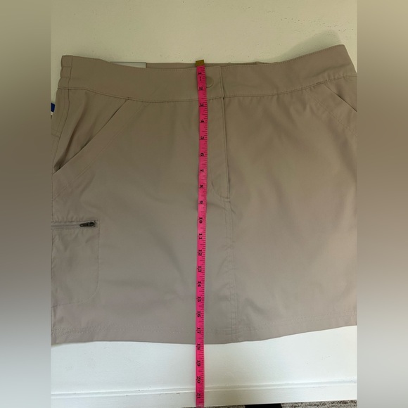 NWT 32 Degrees Light Beige Marble Women's Skort with pockets size Large - Picture 7 of 7